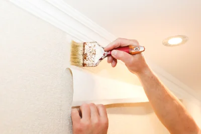 Pose de papier peint à Ansacq — revêtements muraux et toiles de verre